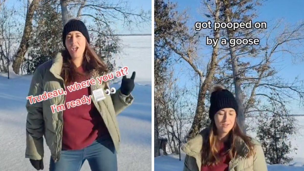 TikToker @thenewcomercollective explaining why she should have a Canadian passport.
