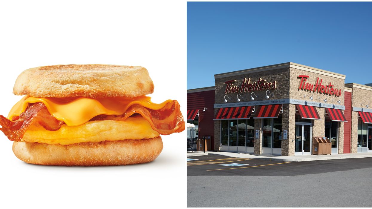 Tim Hortons Breakfast Sandwich Is Getting Revamped & The Bacon Will Be Crispier