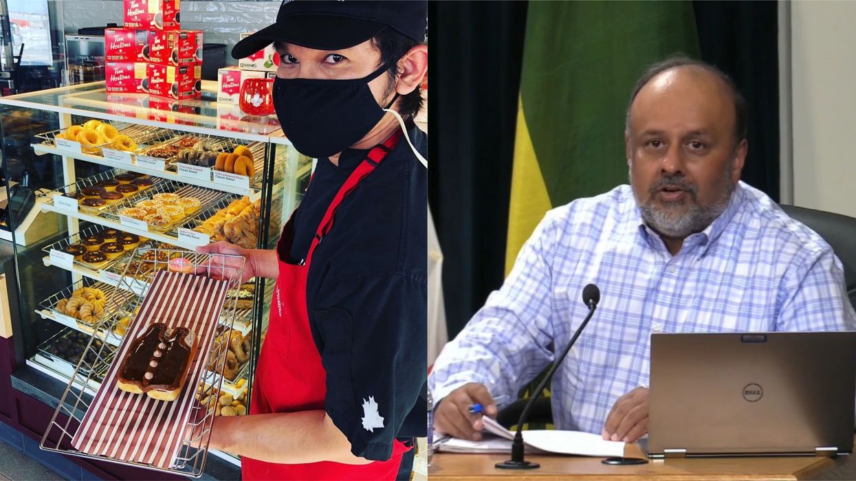 Tim Hortons Donut Was Made To Look Like A Sweater Vest To Honour One Province's Top Doctor