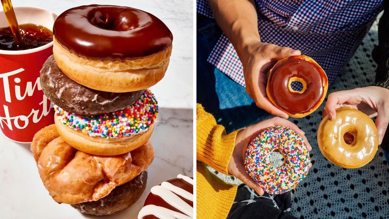 Tim Hortons donuts.
