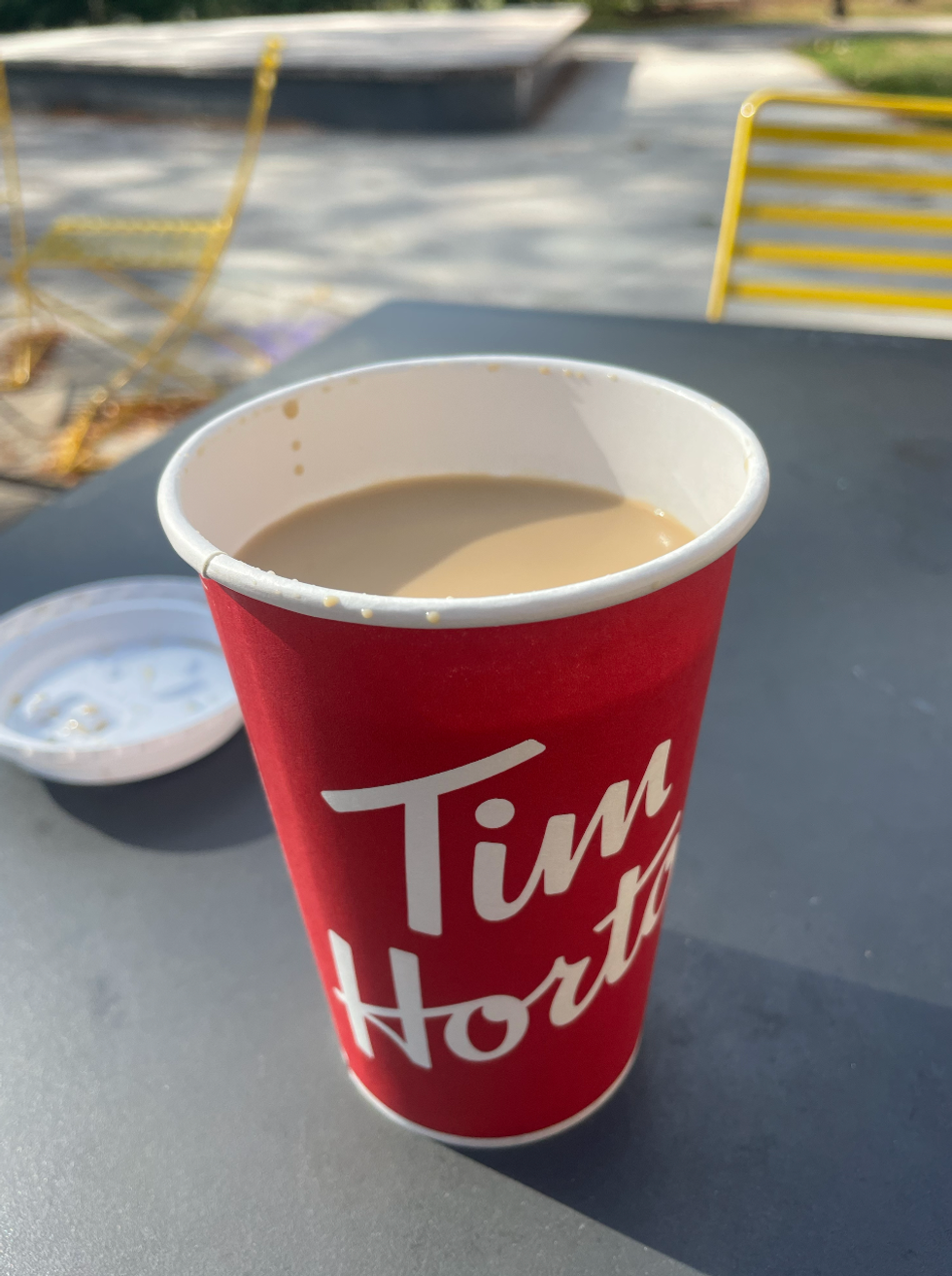 Tim Hortons double-double.