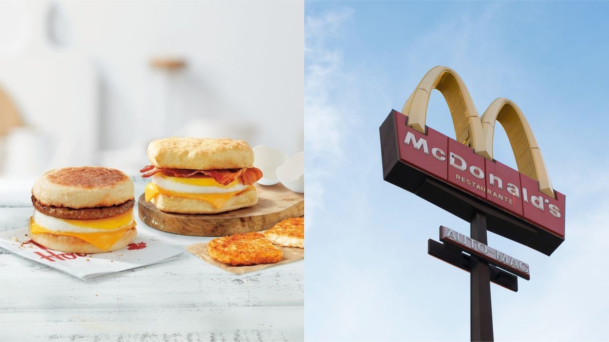 Tim Hortons Eggs Are Fresh Cracked & McDonald's Canada Is Throwing Shade
