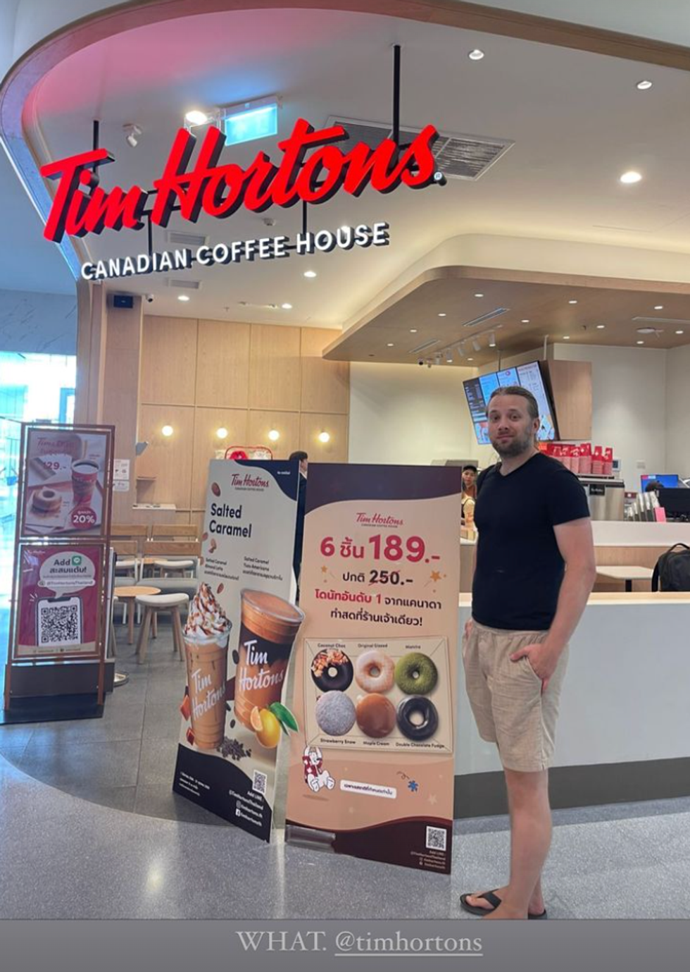 Tim Hortons in Thailand.