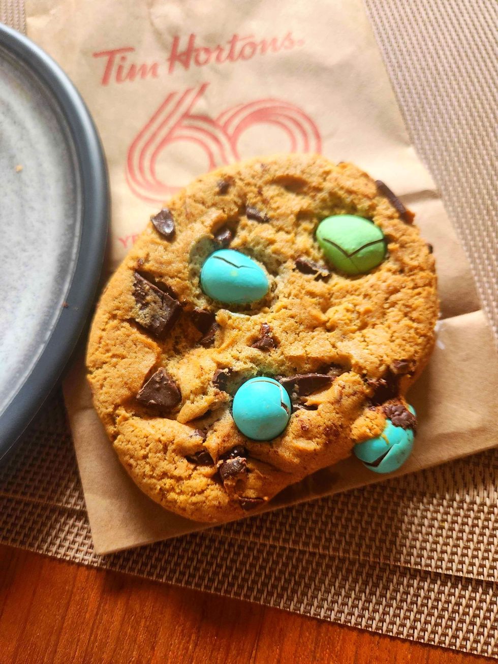 Tim Hortons Mini Egg Cookie.
