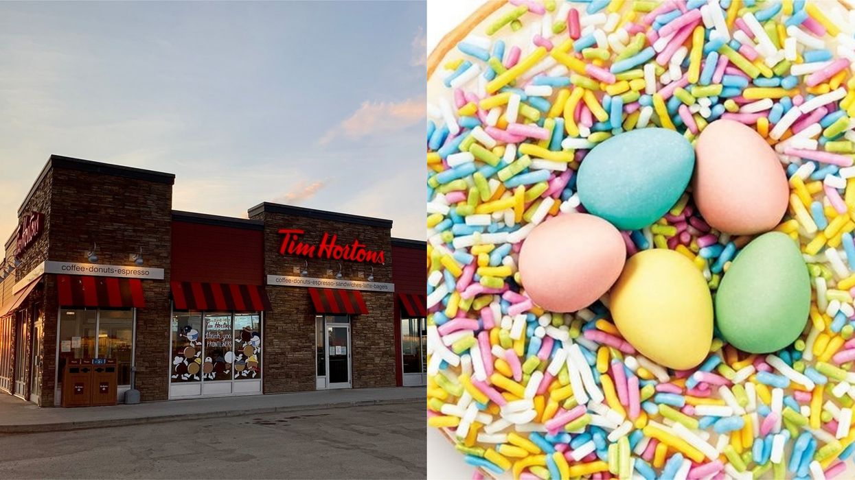 Tim Hortons Mini Egg Donut Is Back Just In Time For Spring