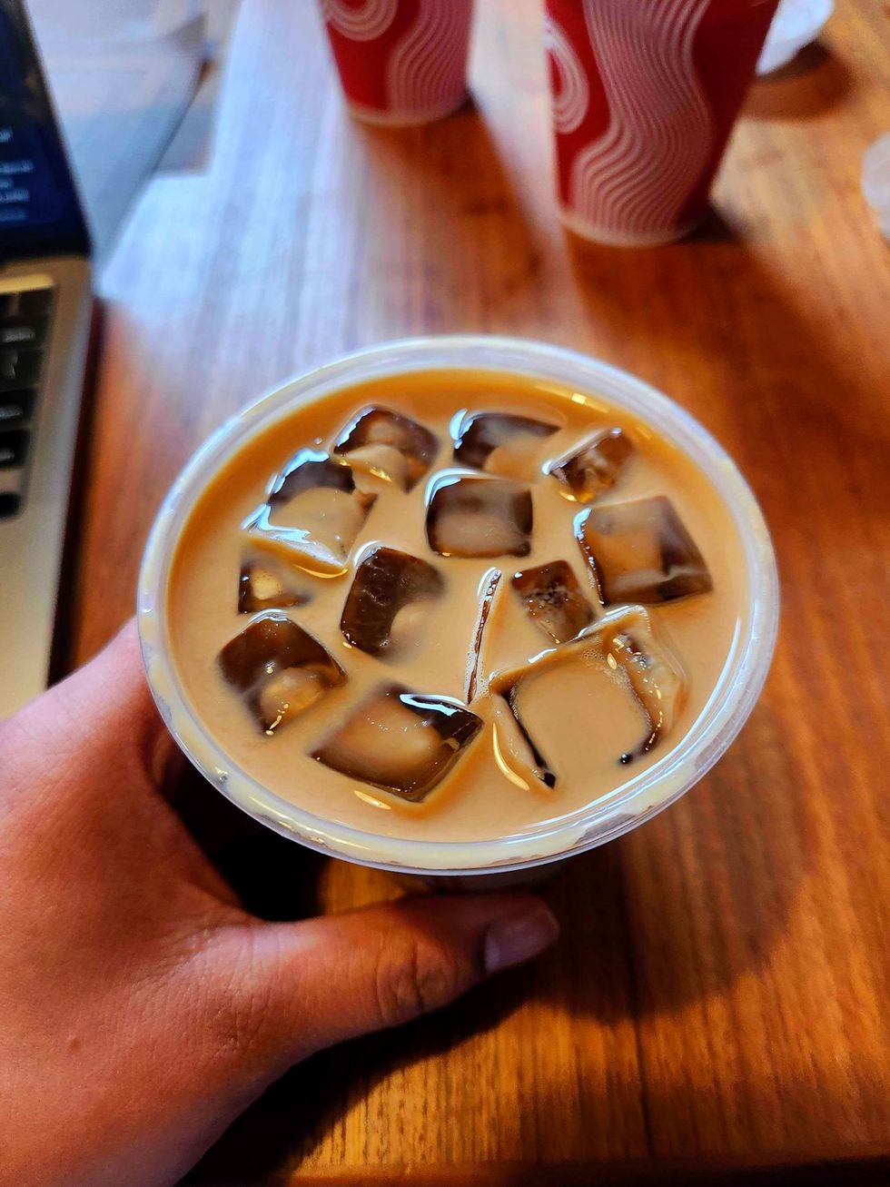 Tim Hortons' new Fudge Brownie Iced Latte.