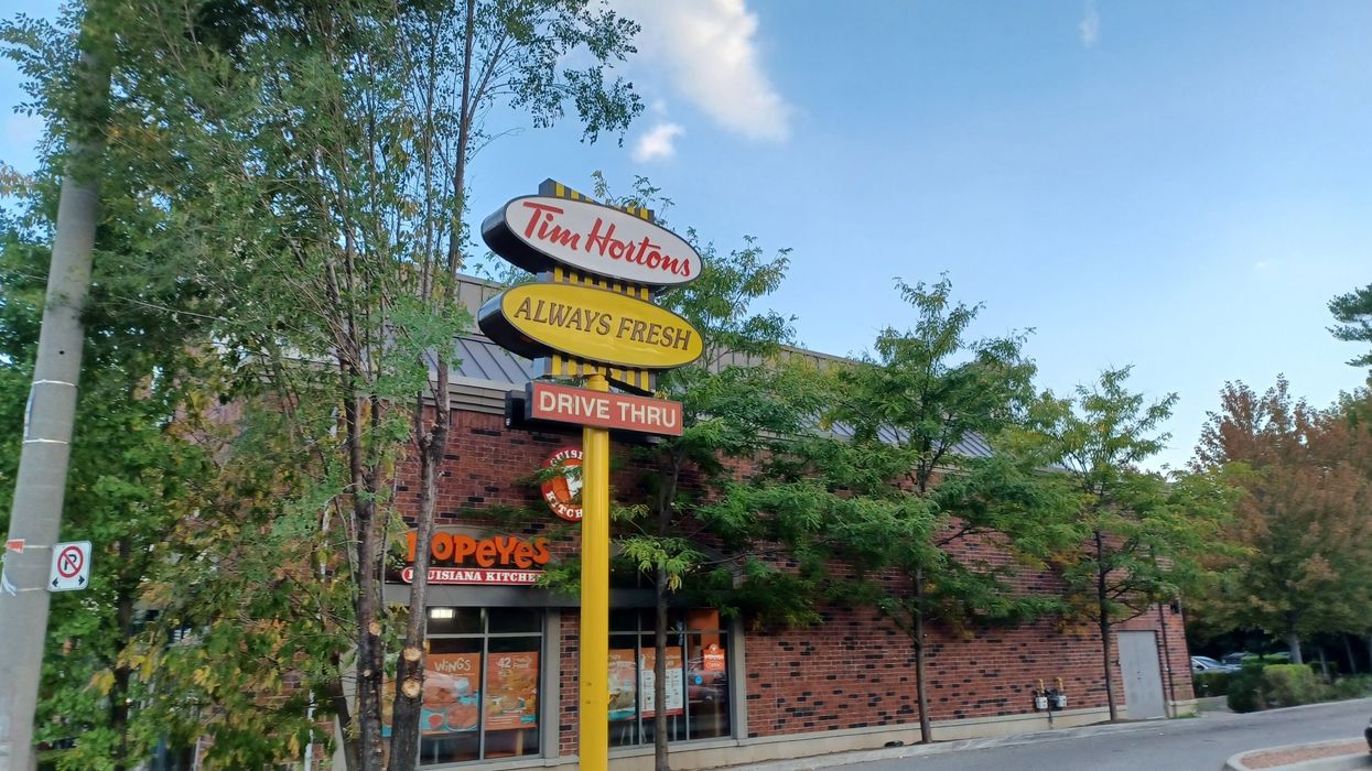 tim hortons sign