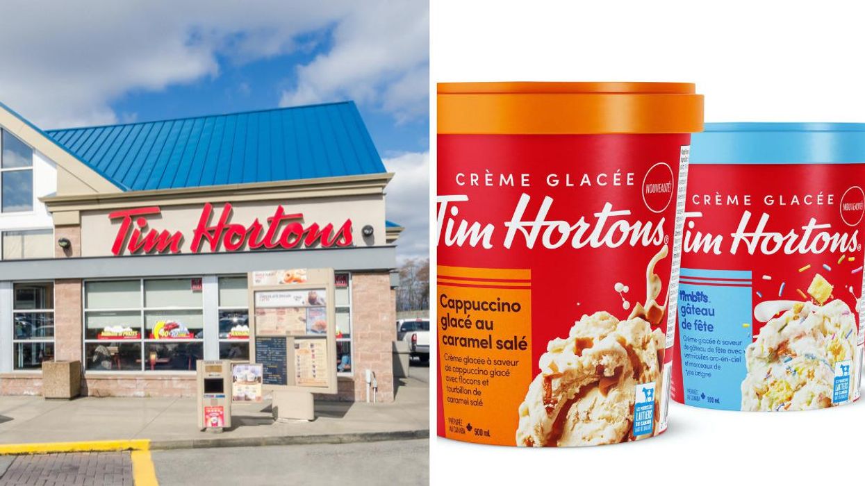 Tim Hortons sort 5 saveurs de crème glacée en plein hiver et c'est digne du Canada