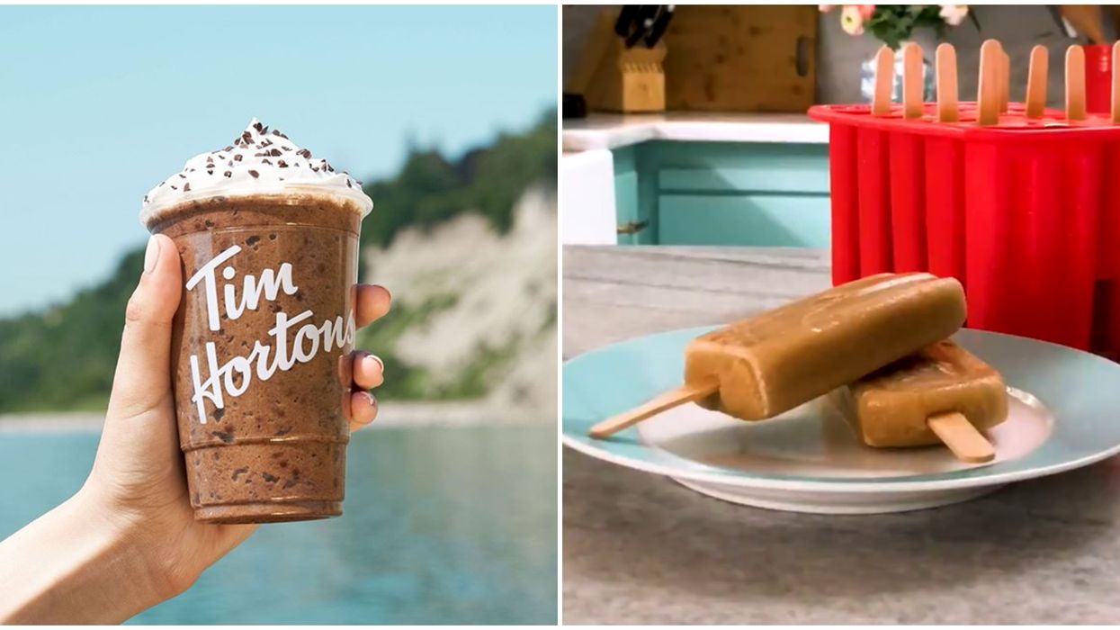 Tim Hortons TikTok Is Posting Recipes & There's One For Iced Capp Popsicles