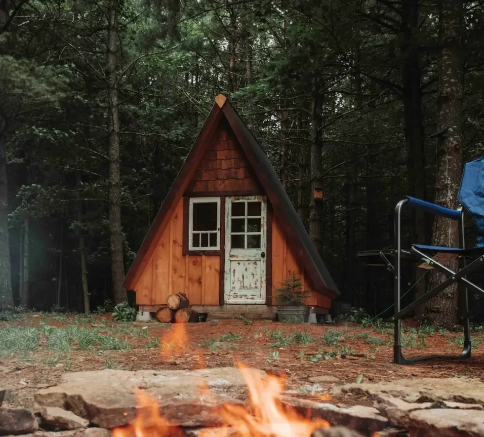 Tiny A-Frame Airbnb.