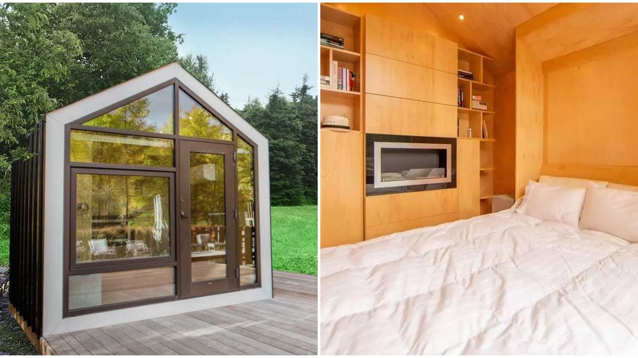 Tiny House For Sale In Ontario Is Just $39,999 & Has A Cozy Fireplace