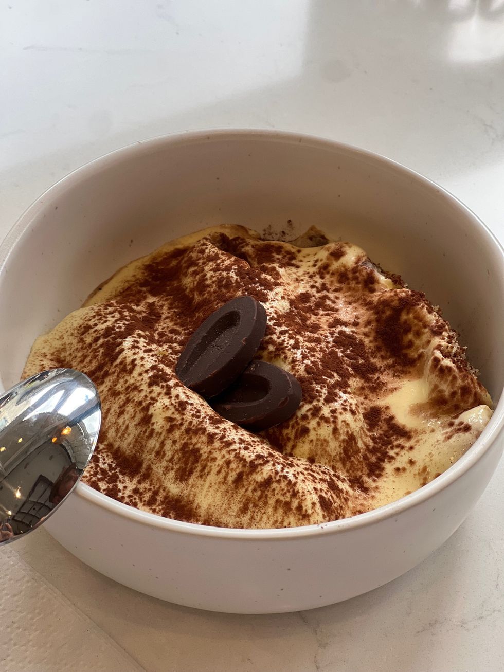 Tiramisu from Tony's Sourdough Pizzeria.
