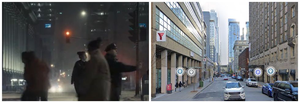 To Catch a Killer. Droite: GoogleMaps.