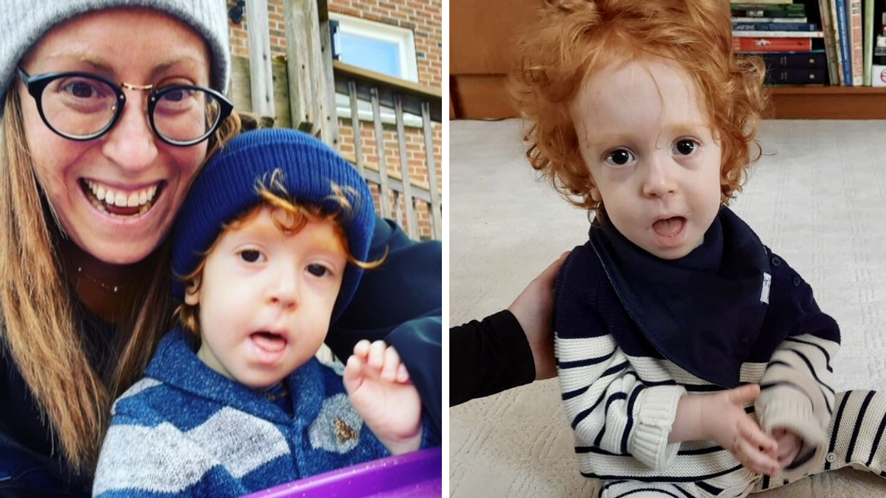 Toba Cooper and her son Ethan Schachter. Right: Ethan Schachter.