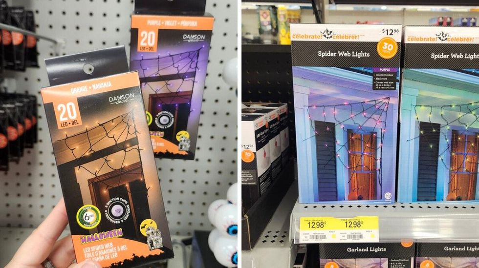 Toile d'araign\u00e9e \u00e0 DEL.