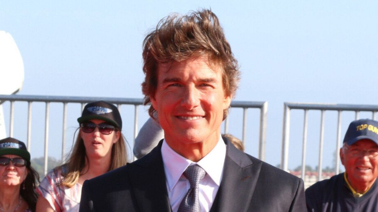 Tom Cruise at the Top Gun: Maverick world premiere in California in 2022.