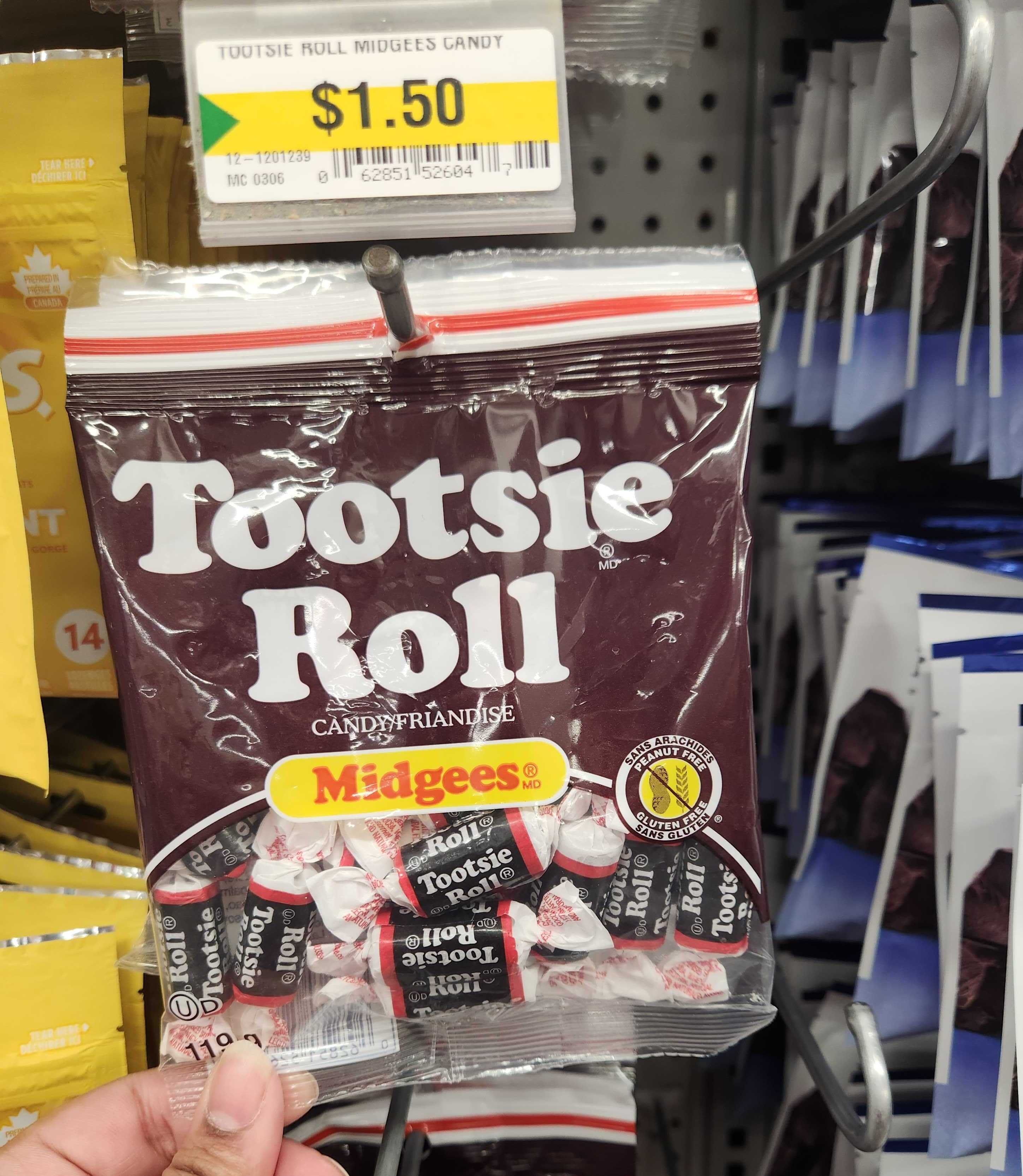 Tootsie Roll Candies at Dollarama.