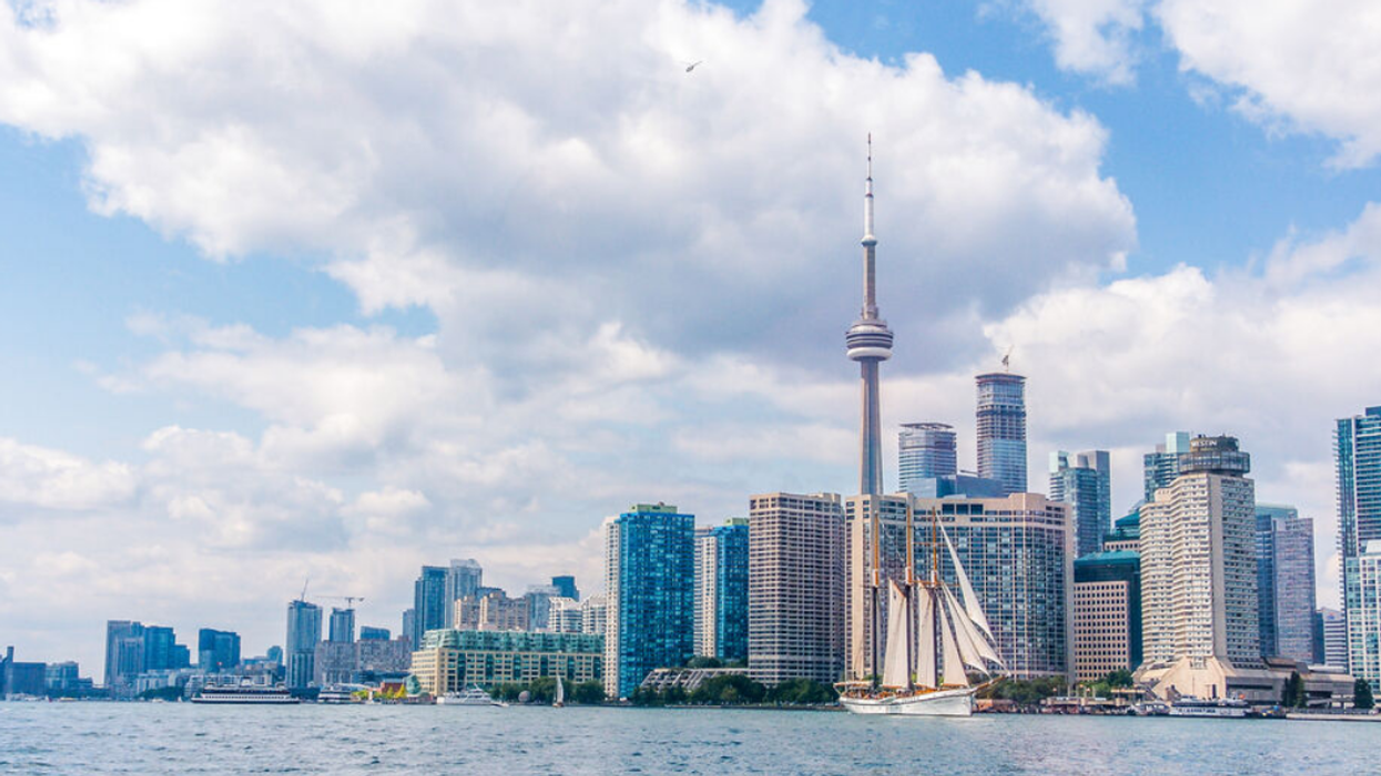 Toronto city skyline.
