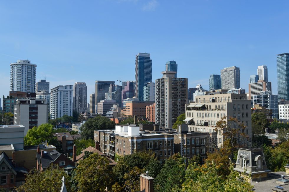 Toronto condo buildings.