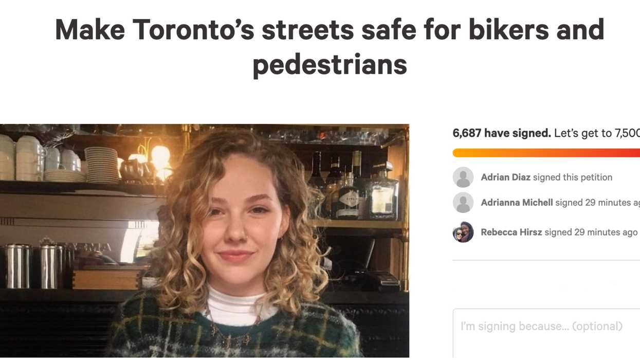 Toronto Cylist's Death Spurs Thousands To Sign A Petition Calling For Change