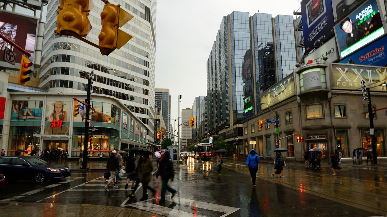 Toronto during a rainy day
