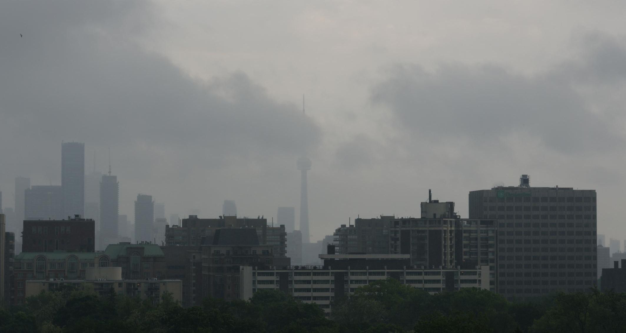 Toronto during a thunderstorm.