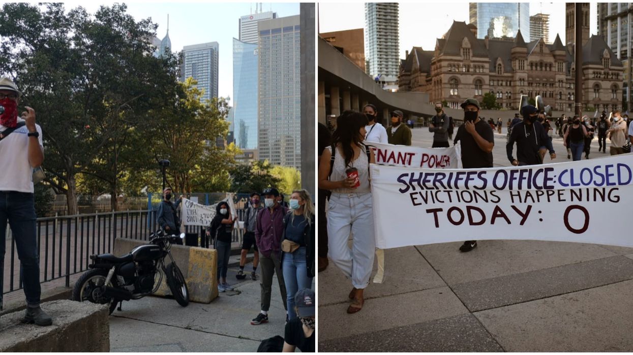 Toronto Eviction Protests Blocked The Courthouse Today In An Attempt To Stop Evictions