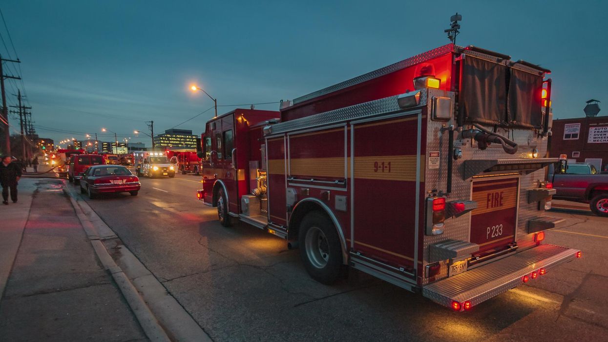 Toronto Fire Services attending to an incident.
