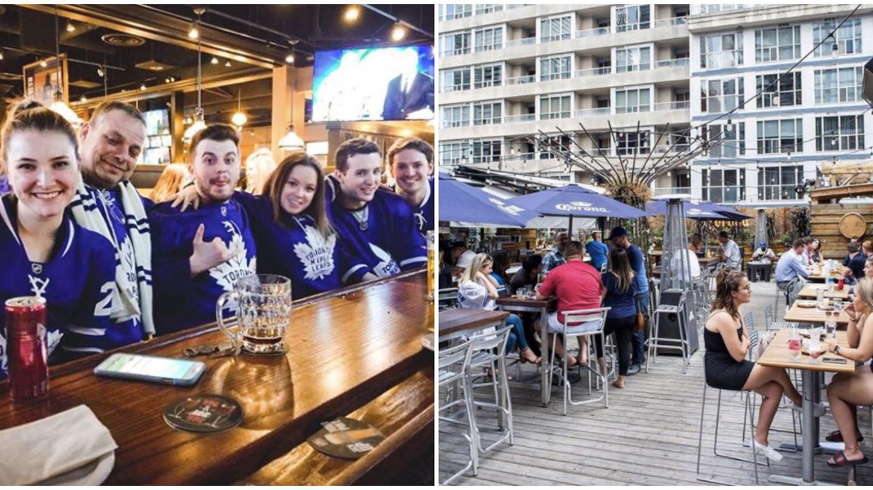 Toronto Patios With TVs Where You Can Finally Watch Raptors & Leafs Games Again