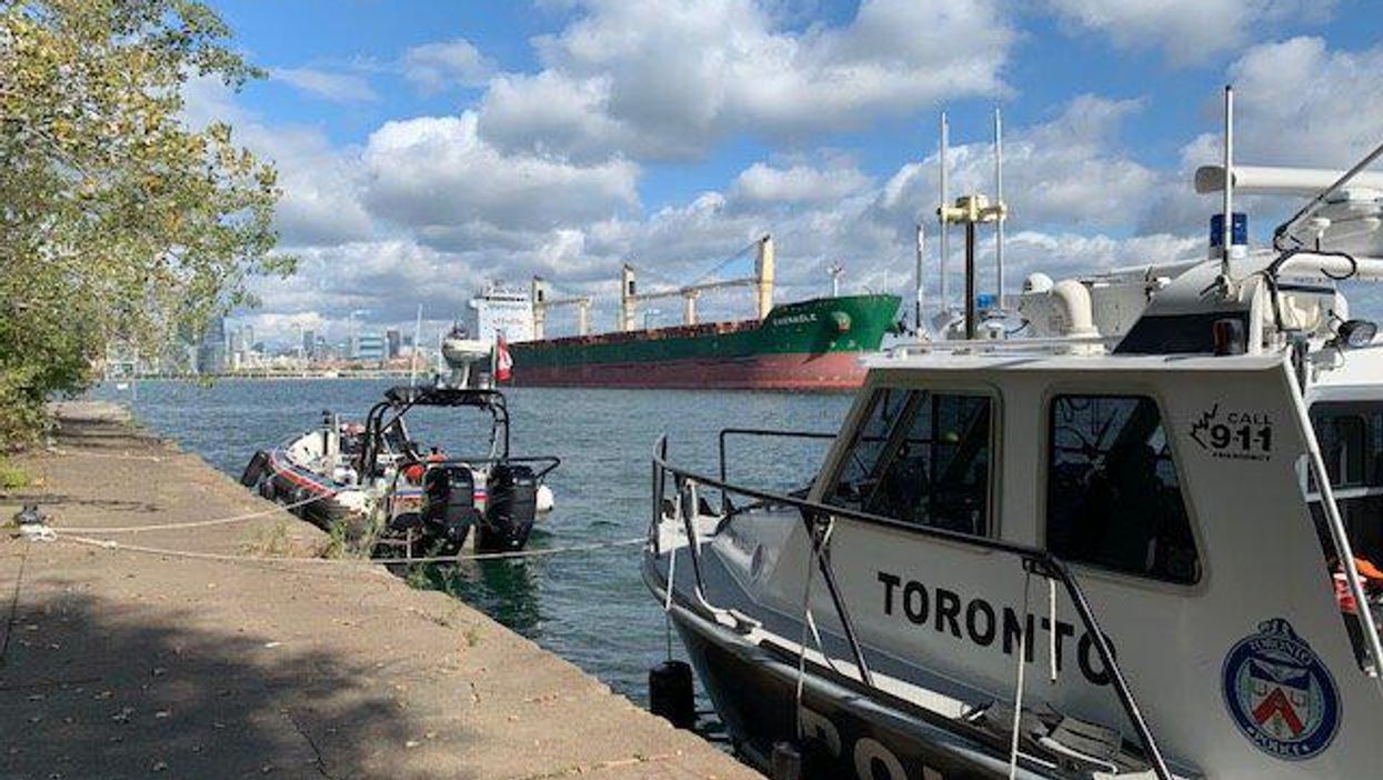 Toronto police marine unit boat.