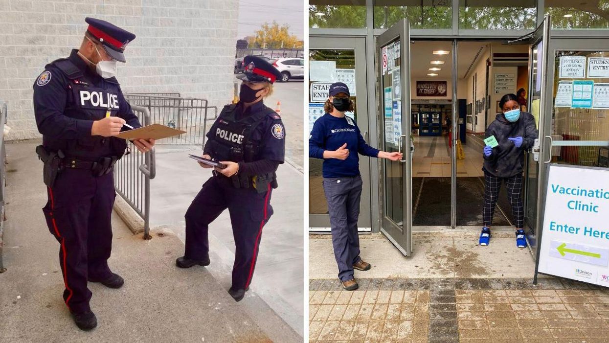 Toronto Police Warn That 'Charges Will Be Laid' If People Interfere With Vaccination Clinics