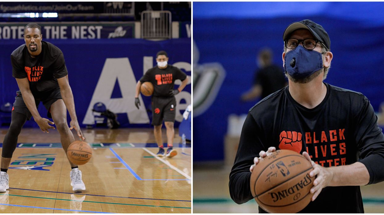 Toronto Raptors Are Back On The Court With Face Masks & BLM Shirts On