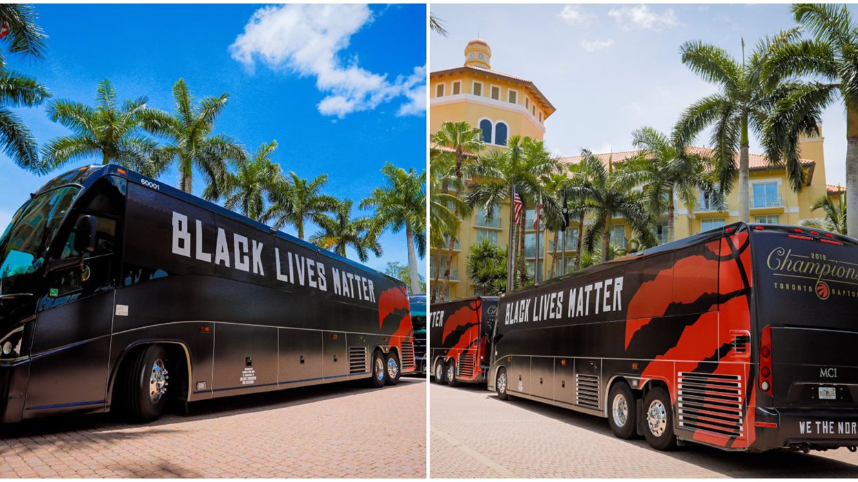 Toronto Raptors' 'Black Lives Matter' Bus In Florida Set Social Media Ablaze On Thursday