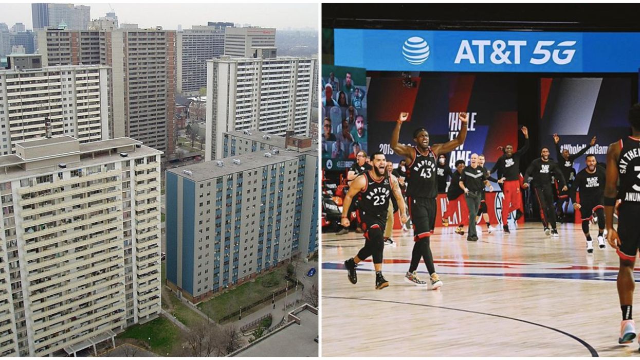 Toronto Raptors Win Caused An Entire Neighbourhood To Erupt In Cheers (VIDEO)