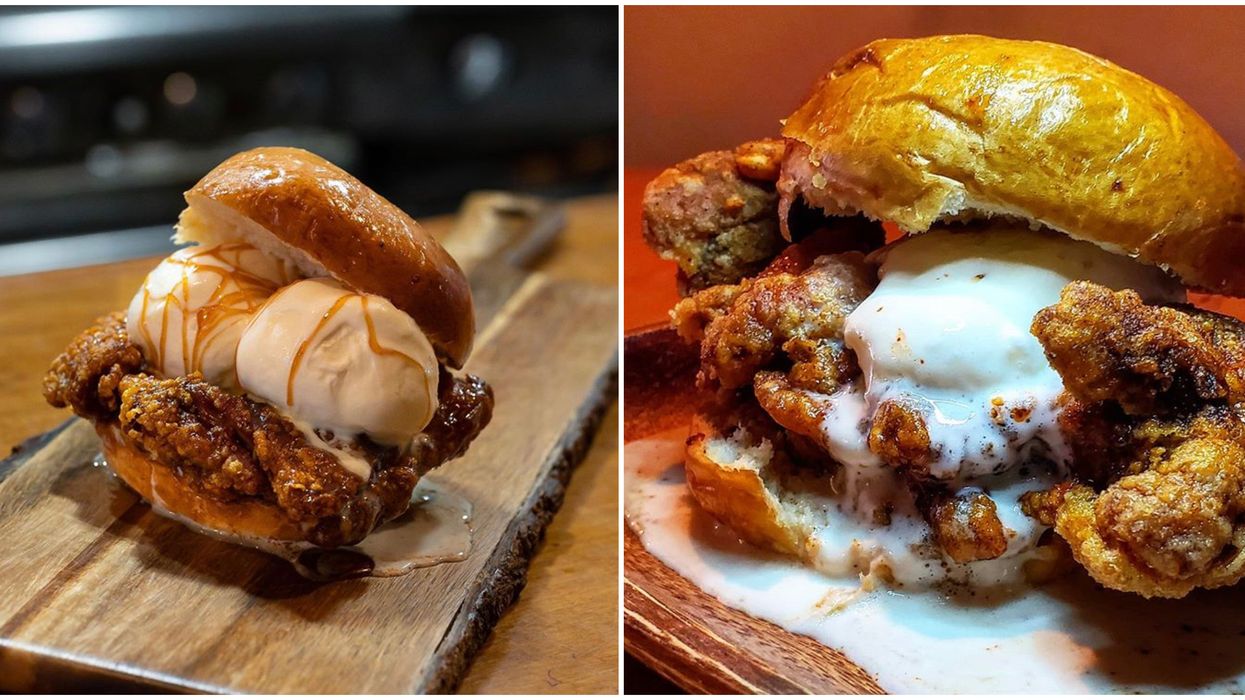 Toronto's Chicken Ice Cream Sandwich Lets You Eat Lunch & Dessert At The Same Time