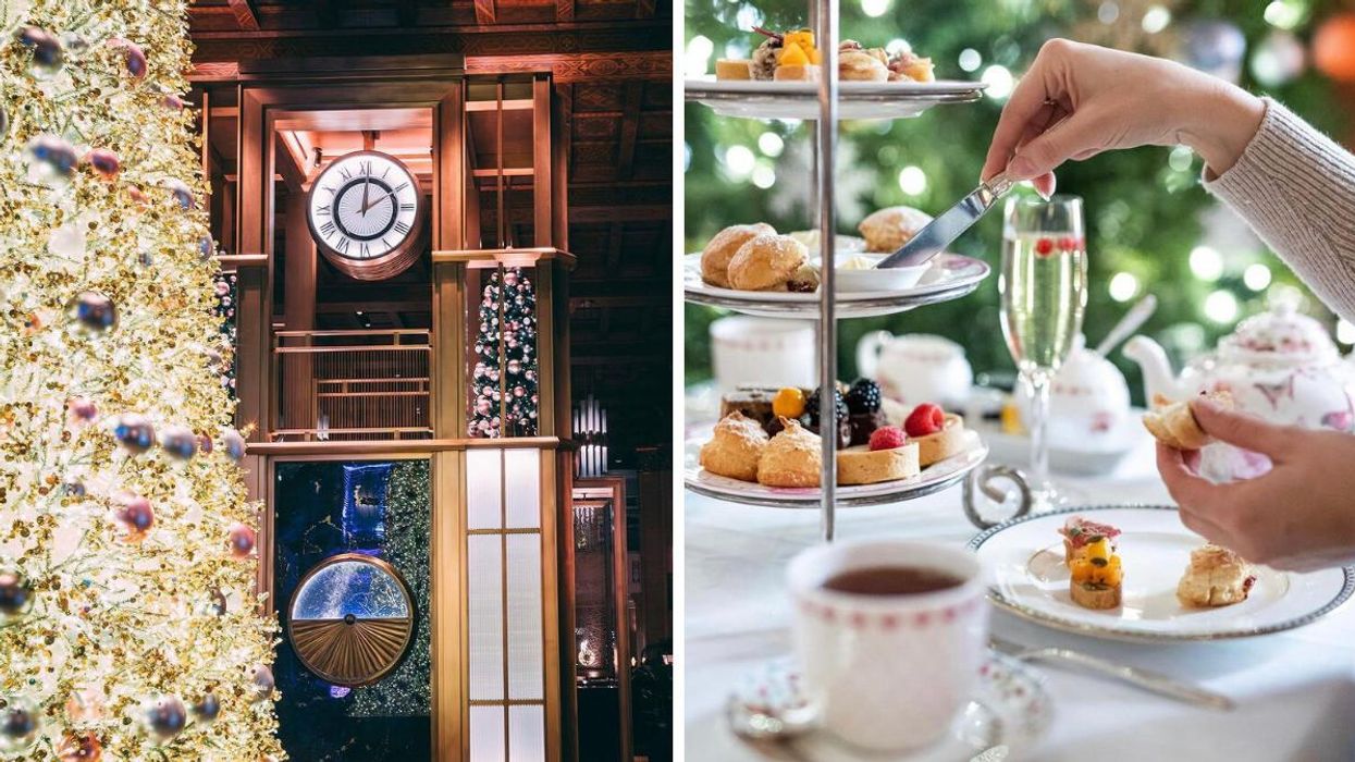Toronto's Christmas Afternoon Tea Is Surrounded By Golden Trees & It's Fit For A Queen