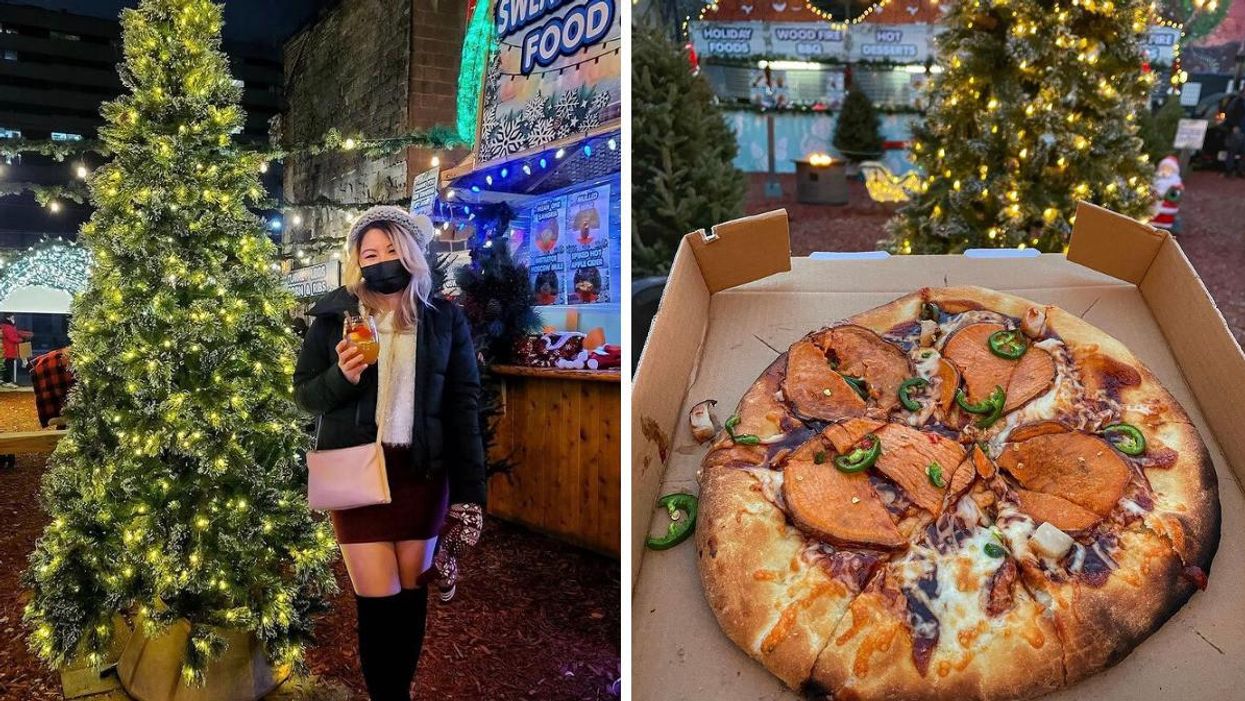 Toronto's Christmas Food Market Is Returning & You Can Sip Boozy Drinks In A Sparkly Forest