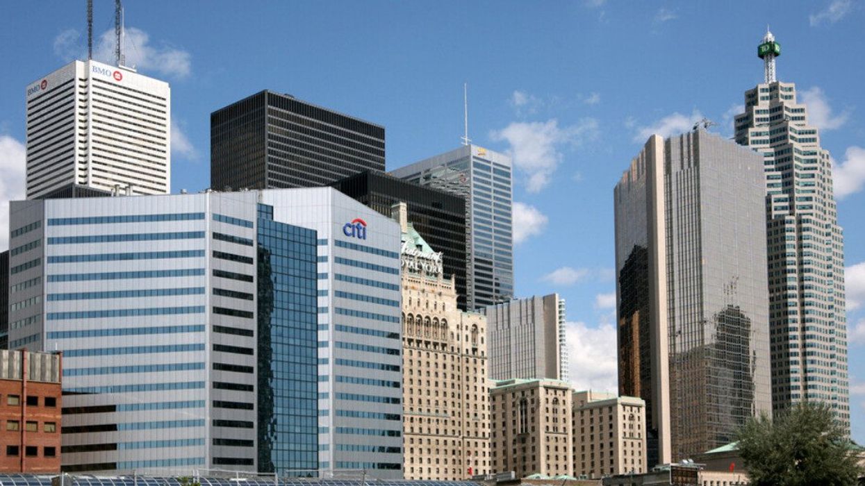 Toronto's financial district.