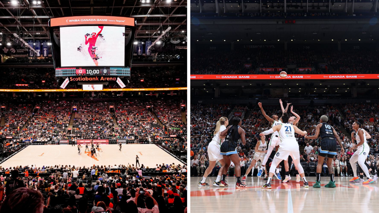Toronto's first WNBA game.