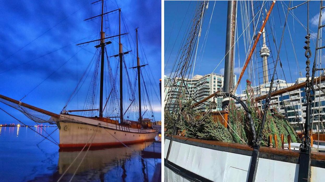 Toronto's Floating Christmas Market Is Returning & You Can Get A Tree On A Twinkling Ship
