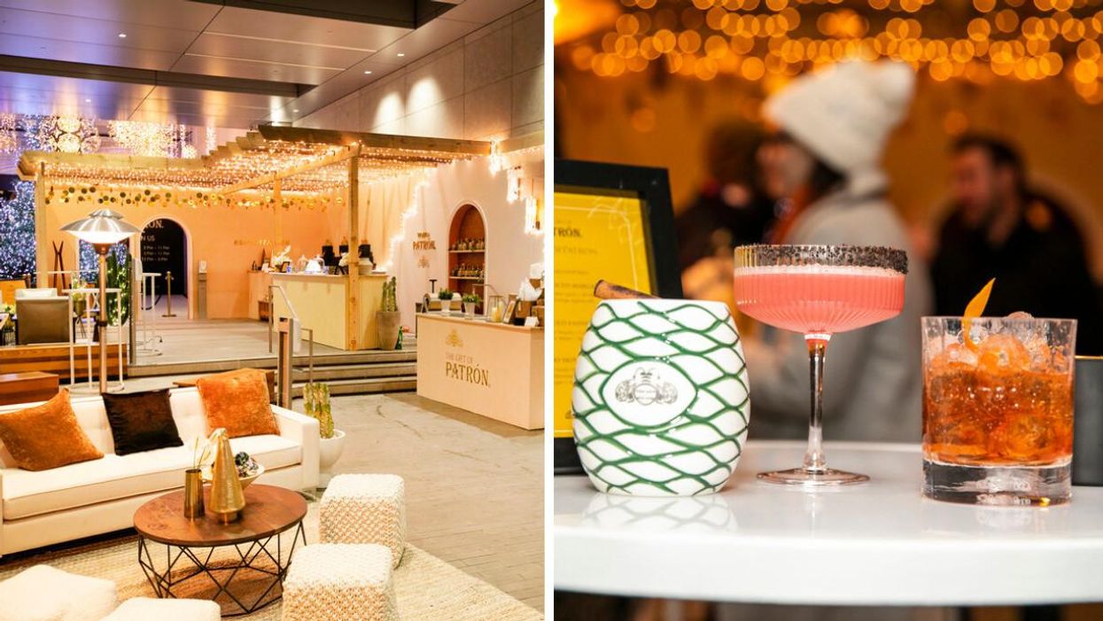 Toronto's Glittery Christmas Lounge Has Free Winter Cocktails & Gift Wrapping Stations