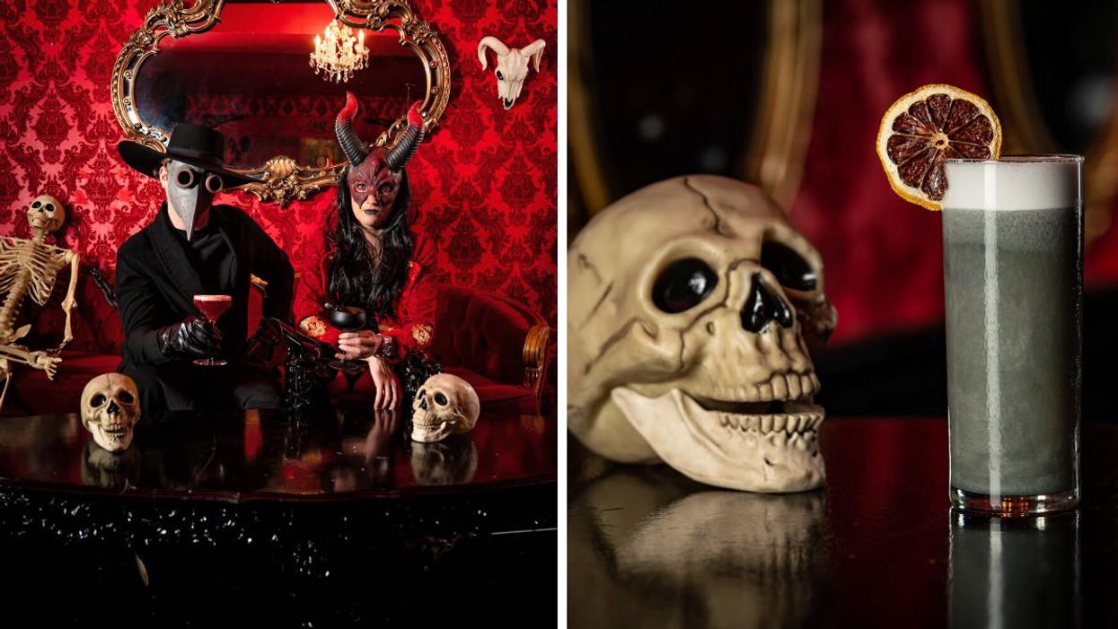 Toronto's New Horror-Themed Bar Lets You Sip Drinks In A Graveyard Of The Living Dead