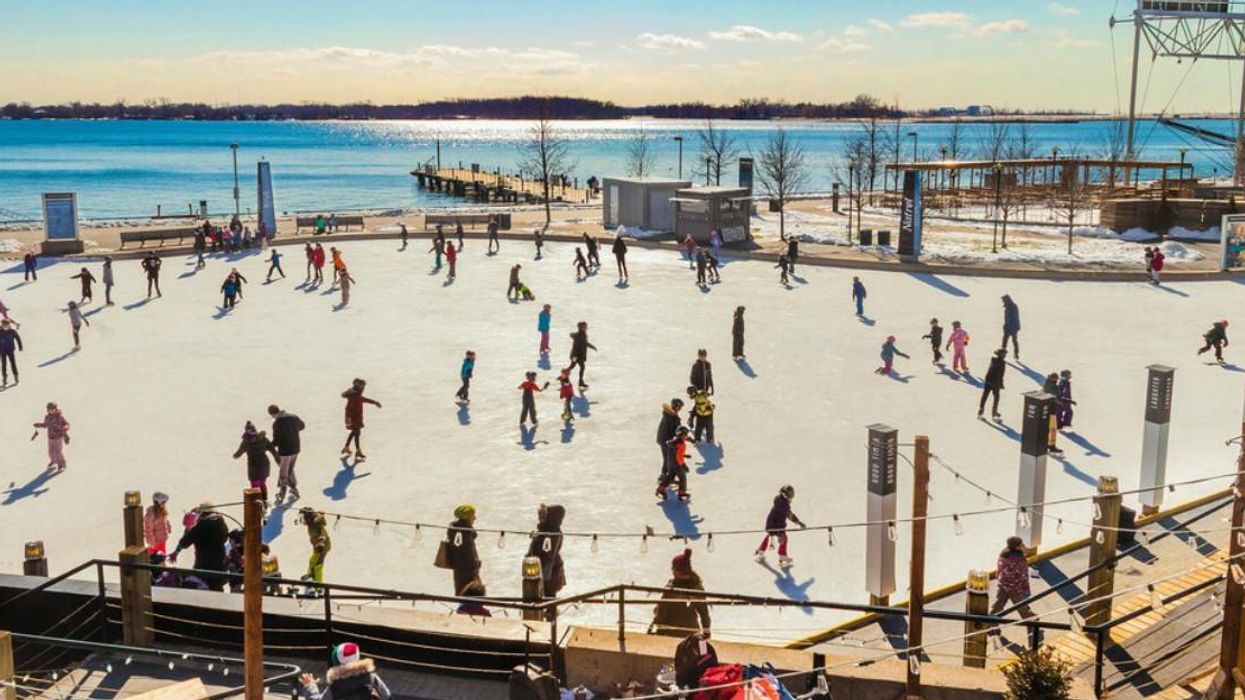 Toronto's New Skating Rink Has A Glistening Ice Loop & Views Of Lake Ontario