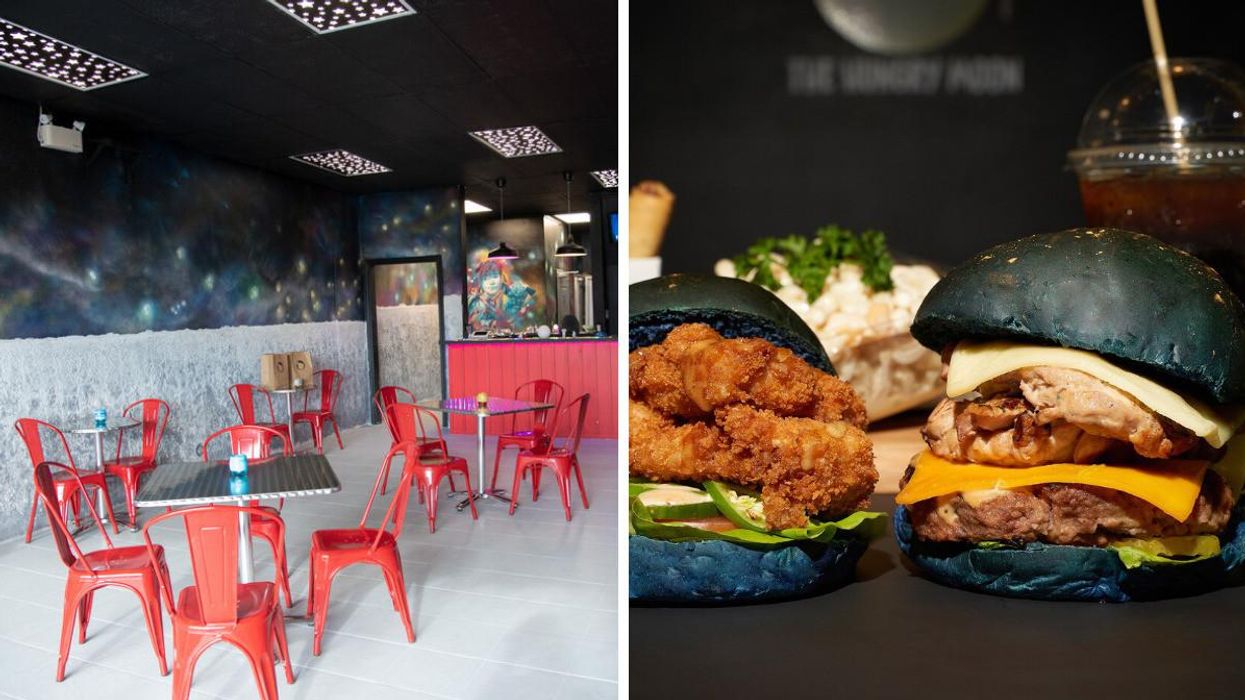 Toronto's New Space-Themed Restaurant Has Moon Crater Walls & 'Meat-eor' Sandwiches
