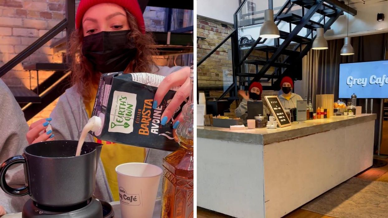 Toronto's Pop-Up Café Is Giving Out Free Coffee & It's Buzzing With Colourful Surprises
