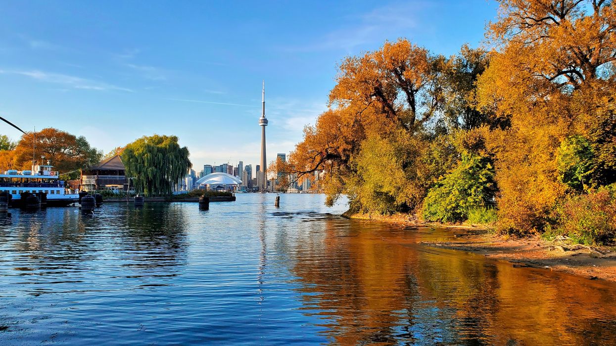 Toronto skyline in the fall (illustrative).