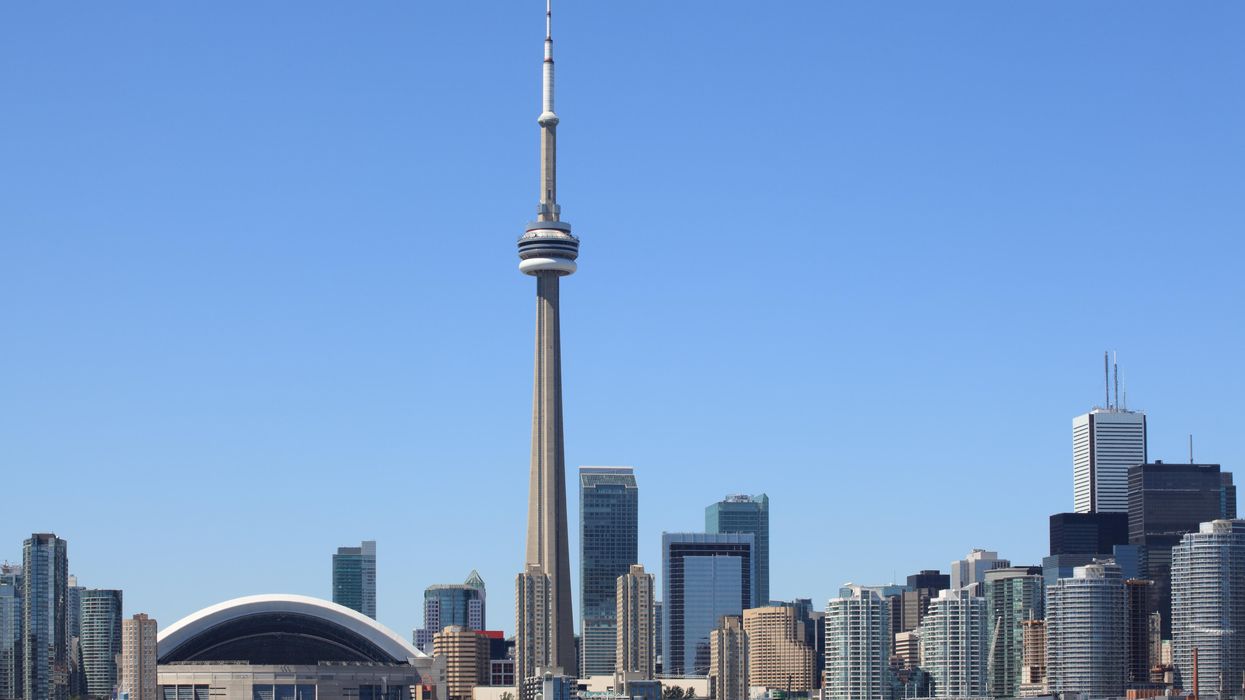 Toronto skyline.