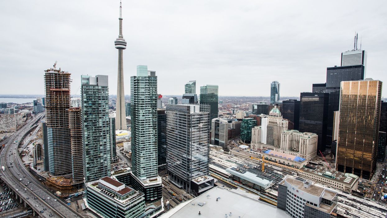 Toronto skyline.