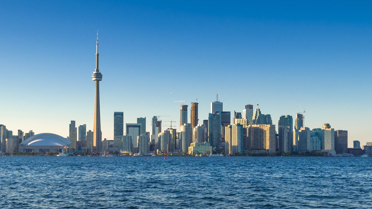 Toronto skyline.