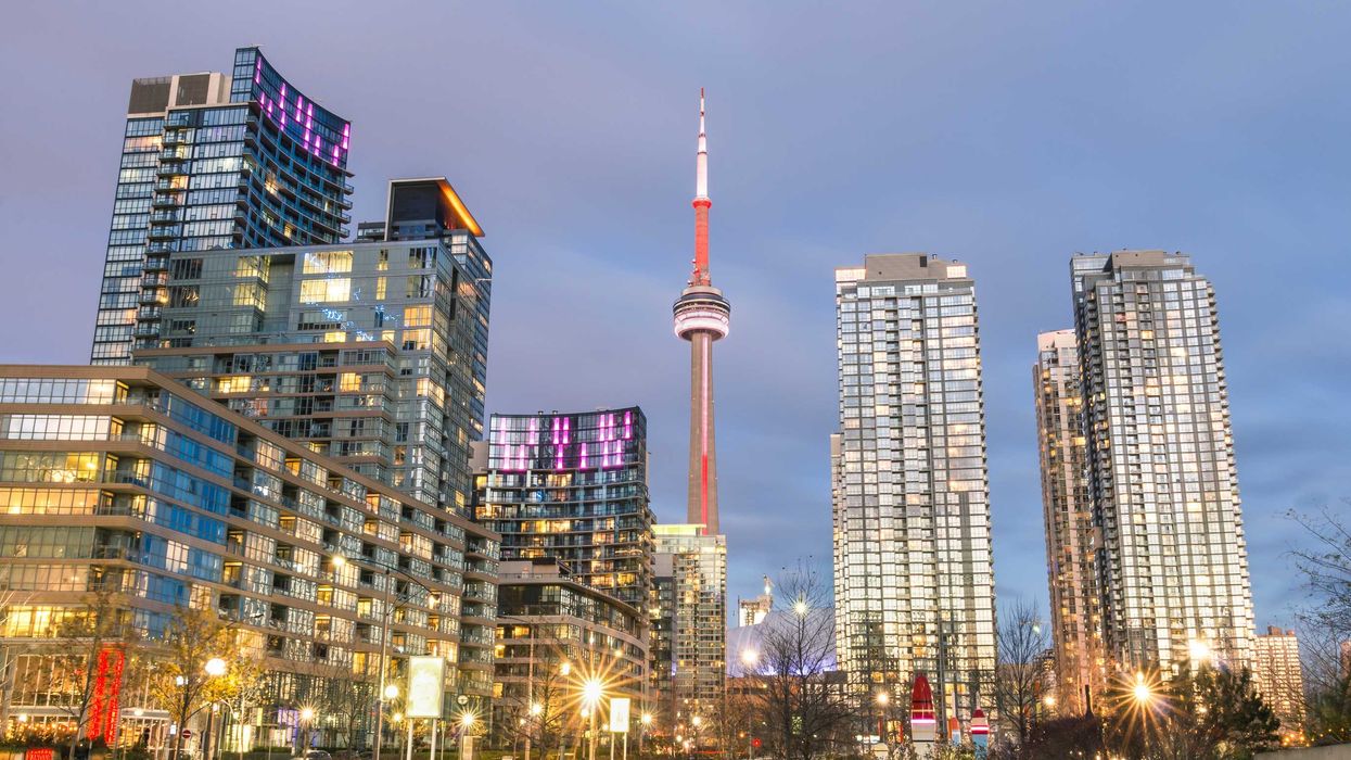 Toronto skyline.